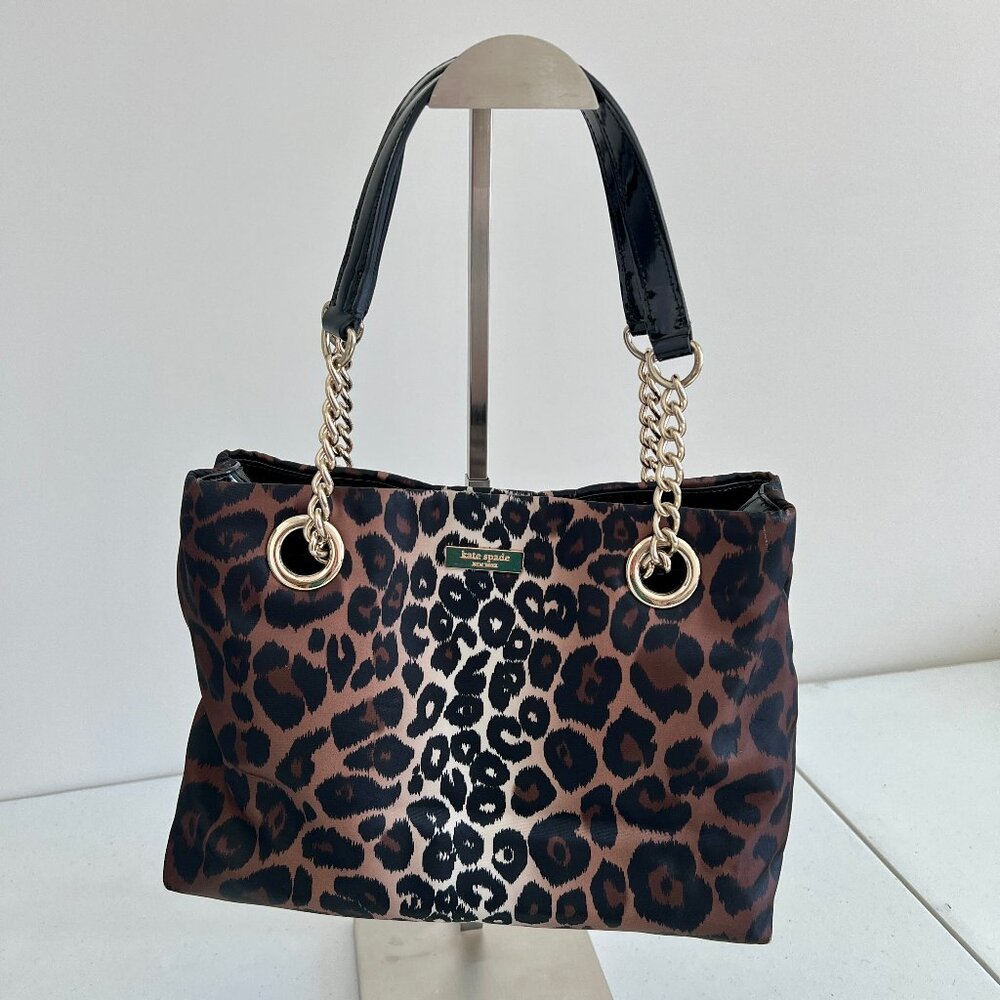 Kate Spade Elena Lindenwood Leopard Print Shoulder Bag